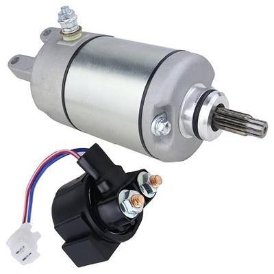 Starter Motor & Relay for Honda TRX300 TRX300FW FourTrax 1988-2000, 18337 31200-HA0-774 31200-HA0-773, FourTrax 300 Starter for TRX300 TRX300FW 4x4 2x4