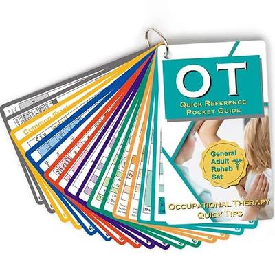 Occupational Therapy Reference Pocket Guide Gifts OT School Essentials Tips | Occupational Therapist Gifts Occupational Therapy Tools Equipment OT Student Must Have Pocket Sized 3×5 Adult Rehab 32 Pages