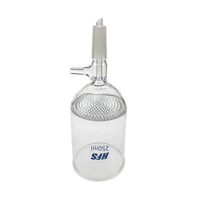 HFS(R) Buchner Filter Funnel, 24/40 Joint, Fine Frit - High Borosilicate Glass, 250ml, Precision Filtration for Laboratory Use