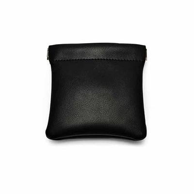 PU Leather Jewelry Travel Bag Leather Jewelry Pouch Christmas,Wedding Party Favor Gift Bag (S, Black)