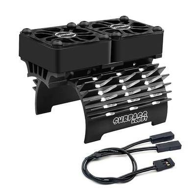 Hobby Twin RC Car Motor Cooling Fans - Metal Cover Heatsink Fit for 1/8 1/7 RC Car 40mm 42mm Brushless Motors