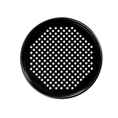 BBQGUYS Signature 13-Inch Non-Stick Perforated Pizza Pan for Indoor Oven and Outdoor Grill - Professional Crispy Crust Technology