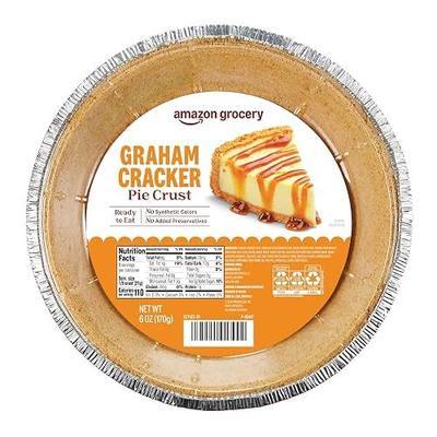 Amazon Grocery, Graham Cracker Pie Crust, 6 oz (Previously Amazon Fresh, Packaging May Vary)
