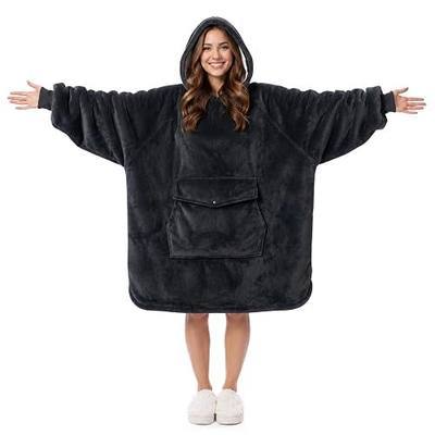 Krifey Wearable Blanket Hoodie, Oversized Sherpa Hooded Blanket for Adults | Warm Soft Cozy Fleece Sweatshirt, Birthday Gifts for Women, Moms & Sisters