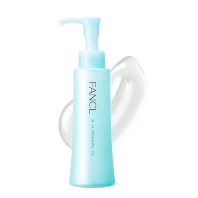 FANCL Mild Cleansing Oil, Japanese Facial Cleansing Oil, Makeup Remover, Oil Cleanser, 100% Preservative Free, Clean Skincare for Sensitive Skin (1, Blue)