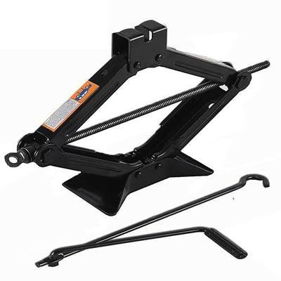 Scissor Jack for Car-2.0Ton(4409lbs) 丨Car Jack Kit-Tire Jack丨Portable,丨deal for SUV and Auto-with Crank Handle丨Heavy Duty Material,Black