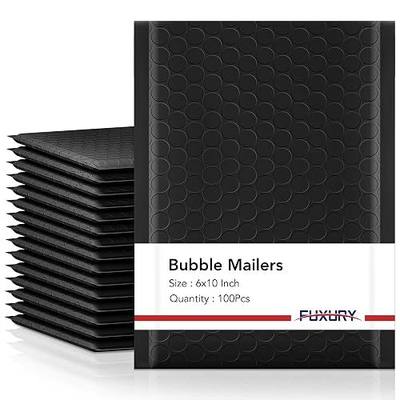 Fuxury Bubble Mailers 6x10" 100Pack Black Padded Envelopes Usable Size 6x9" | Thick Mailing Envelopes Bubble Opaque Padded Mailers Shipping Bags for Mailing Jewelry Makeup Small Business#0
