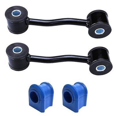 4PC K7391 K200161 Sway Bar+Sway Bar Bushing for Jeep Liberty 2002-2007 | Front Stabilizer Bar End Links+Front to Frame Stabilizer Bar Bushing Kit for Jeep Liberty 2002 2003 2004 2005 2006 2007