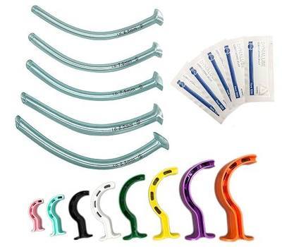 Endure Complete Airway Emergency Kit - 8 Sizes Berman OPA + 5 Sizes Nasopharyngeal Airway + 5 Packs Lubricating Jelly