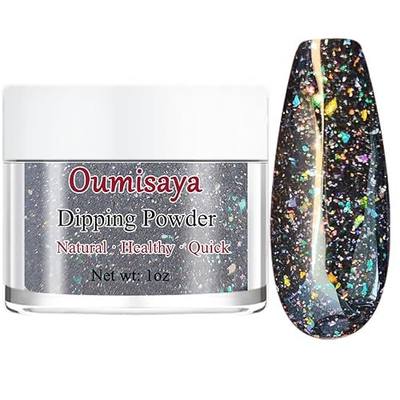Holographic Sparkle Glitter Nail Dip Powder, 1OZ, Smooth Fine Powder, Easy to Use for Starters | Sparkle Shinny, Easy to use for starters