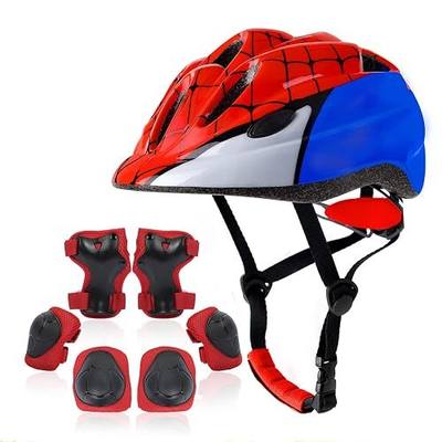 Kids Helmet Set for Boys Girls Age 3-8 with Knee Elbow Pads Wrist Guards for Bike Skating Skateboard Cycling Scooter Rollerblading