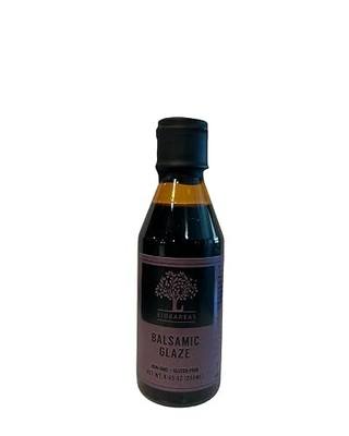 Liokareas Greek Balsamic Glaze - Organic - NonGMO - 8.45oz - Made from Grapes Grown in Greece - NO ADDED SUGARS
