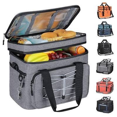 Maelstrom 24/30/60 Can Soft Cooler Bag, Double Deck Portable Ice Chest | 12H Cold, 5-layer Insulation, Lightweight, Collapsible, Bottle Opener, Multiple Pockets, for Beach, Camping, Travel, Picnics