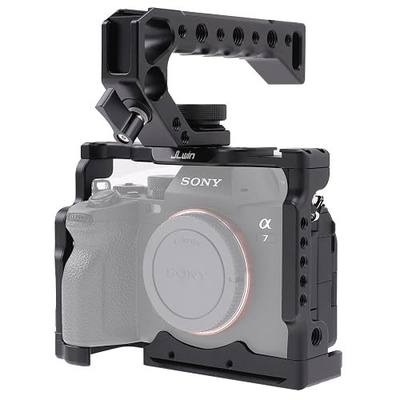 A7 IV Cage Support, Hersmay Camera Cage with Top Handle for Sony A7 IV / A7S III Full Frame mirrorless Camera