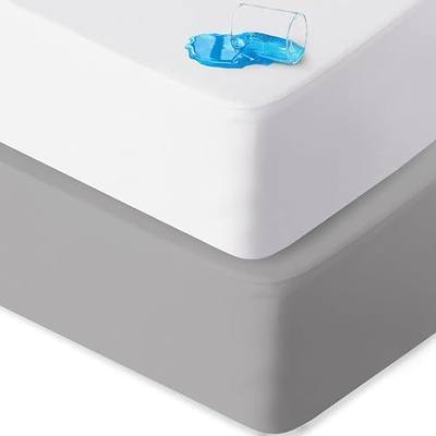 Pack and Play Sheets Waterproof 2 Pack for Baby Boys Girls Fitted | Compatible with Baby Graco/Dream On Me/Baby Trend/Pamo Babe Pack n Play/Playard and Other Playpen Mattress, 38" X 26"