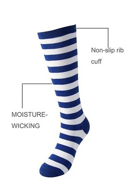 Cerebro Knee High Socks for Kids Stripes Girls Cotton Calf Athletic Tube Socks,SOCKS
