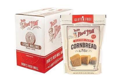 Bob's Red Mill Gluten Free Cornbread and Muffin Mix - 20 Ounce (Pack of 4) – Package makes one 9”x9” Pan or 12 Muffins - Moist, Light Texture