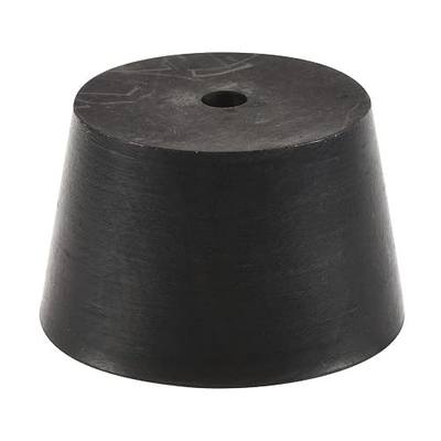 MECCANIXITY Rubber Tapered Plug 33mm to 41mm with Hole Test Tubes Bungs Stopper Black for Lab Home