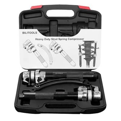 BILITOOLS 2-Piece Coil Spring Compressor Tool, Max Load.2645LB | Heavy Duty Macpherson Strut Spring Compression Set, with Safety Jaws and Holder