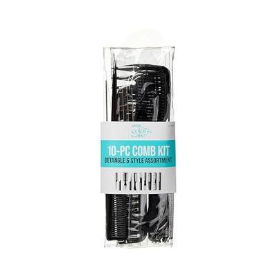 KISS Professional 10-pc Comb Set-Detangle & Style Assortment