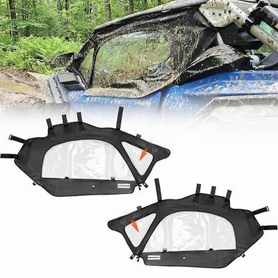 KEMIMOTO X3 Soft Upper Door Set Kit, UTV Soft Cab Doors Top Enclosure with Upgrade YKK Zippers Compatible with 2017-2026 Can Am Maverick X3 2-Seater Models, Work with Roof and Partial Windshields