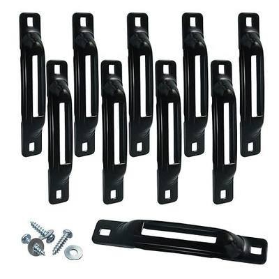 lifgarfe 10pcs Tie Down Slot Strap Anchors Fit for E-Track System Used as Tie Down Anchor Point for Trailers,Pickups,Vans,Trucks