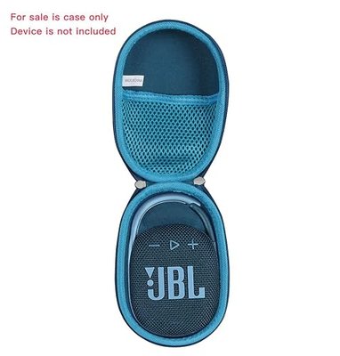 Anleo Hard Travel Case for JBL Clip 5 / Clip 4 - Portable Mini Bluetooth Speaker (Blue)