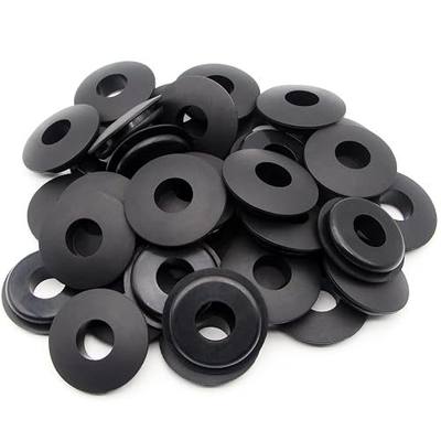 36pcs Glad Hand Seals Black Rubber Truck Gladhand Seal | Polyurethane Seals Washers Elastic Grommets Round Gaskets, for Semi Trucks Trailers Tractors, Parts Number 10028