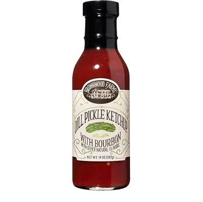 Brownwood Farms Dill Pickle Ketchup, Bourbon Flavor, Gluten Free, 14 Ounce | Small Batches, Gluten Free, Great Lakes Region