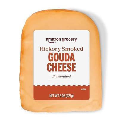 Amazon Grocery, Hickory Smoked Gouda Cheese, 8 Oz