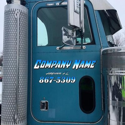 Custom Text Decal/Custom Vinyl Graphic/Premium Vinyl Lettering/Car, Truck, Van, Boat, Window, Wall Sticker CTDP