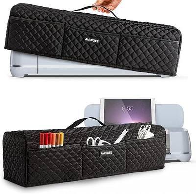 AMOIGEE Padded Dust Cover for Criicut Maker 4, Maker 3, Maker, Explore 4, Explore 3, Explore Air 2, Protective Machine Cover with Handle, Storage Pockets for Craft Accessories and Suppliers