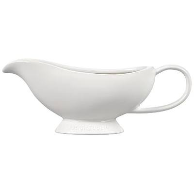 Le Creuset Heritage Stoneware Gravy Boat, White