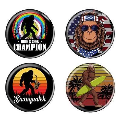 Bigfoot 1.5" Pinback Buttons - 4 Pack