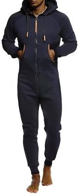 Leif Nelson Men's Jumpsuit Tracksuit Hooded Sweatpants Jogging suit Pants Hoodie Joggers Onesie Clothing sport leisure