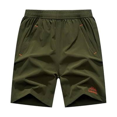 JINSHI Men's Outdoor Quick Dry Lightweight Sports Hiking Shorts Zipper Pockets
