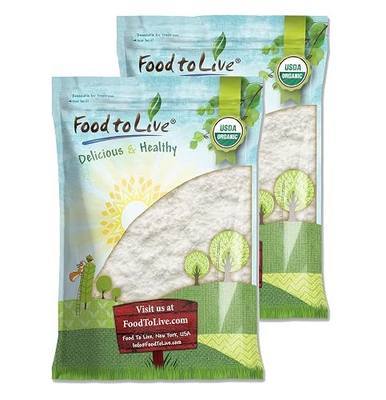 Food to Live Organic Coconut Milk Juice Powder, 14 Pounds - Non-GMO, Dehydrated Fresh Coconut Milk, Pure, Unsweetened, Vegan, Bulk. Dairy Free, Keto-Friendly. Plant-Based Creamer.Contains Maltodextrin