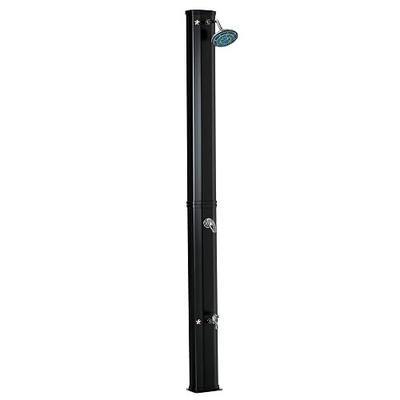 Outsunny 7ft Outdoor Solar Heated Shower 360 Rotating Shower Head for Pool | Foot Faucet, Temperature and Pressure Adjustable, Holds 9.2 Gallons, for Backyard Pool