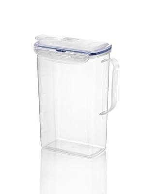 LocknLock Aqua Fridge Door Water Jug | Clear Pitcher | BPA Free Plastic Pitcher with Lid | 2 Quart Pitcher with Lid for Water, Juice, Tea & More Beverages, Clear