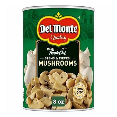 Del Monte Mushroom Stems and Pieces, 8 oz. Can