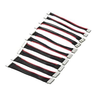 10pcs 2S 3S 4S 5S 6S JST-XH 2S-6S Balance Extension Cable Male to Female Lipo Adapter Plug with 5.9inch 22awg Silicone Wire (2S-6S)