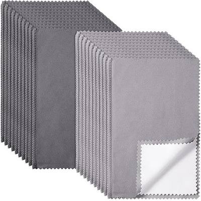 Breling 20 Pcs Silver Jewelry Polishing Cloths 6 x 8 inches Jewelry Cleaning Cloth Sterling Polish Cloths for Jewelry