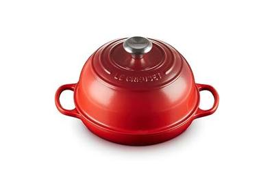 Le Creuset Enameled Cast Iron Signature Round Bread Oven, 9.5 inch, Cerise