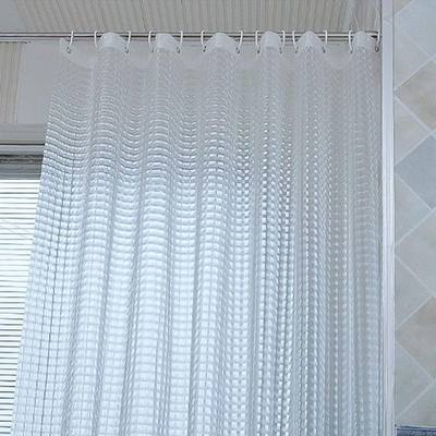White shower curtain, fabric shower curtain, boho shower curtain, farmhouse shower curtain, shower curtains for bathroom shower curtain set, size 72x72 , modern shower curtain, 12 hooks included