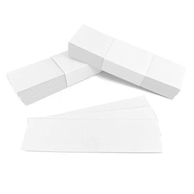 Label Insert Cards for 1x3 Inch Label Holders, White Cardstock Paper (100 Count) | (100 Count) White Cardstock Paper - 13/16" x 3"