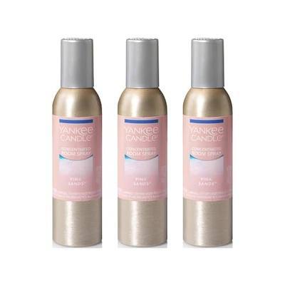 Yankee Candle Concentrated Air Freshener Room Spray, Odor Eliminator for Home, Bathroom, Pink Sands, 1.5 Oz (Pack of 3)