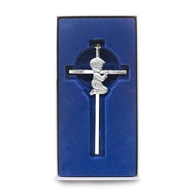 CHIMUYU Boy Girl Cross Wall Decor Baptism Gifts for Boys, Girls, Kids, Christening, First Holy Communion, Baby Shower, Birthday, Catholic Gift (Boy, 1)