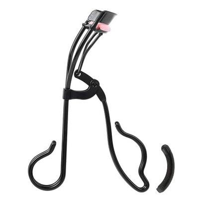 JAPONESQUE Professional Volumizing Lash Curler for Natural & False Lashes on Most Eye Shapes and Large Eyes, 1 Refill Pad, Holds Curl up to 8 Hours