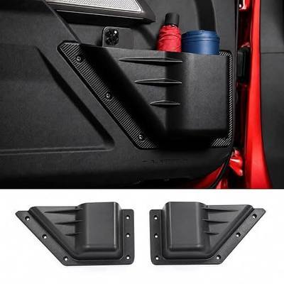 Mabett Front Door Storage Pockets for 2021-2026 Ford Bronco Accessories, Side Door Organizer Box fit Bronco 2/4-Door, Insert Cup Holder (2PCS)