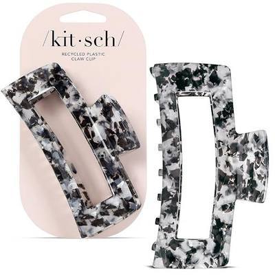 Kitsch Jumbo Hair Clip for Women – Recycled Plastic Hair Claw Clip - All-Day Strong Hold, Durable Non-Slip Grip for Thick & Thin Hair - Black, 1pc